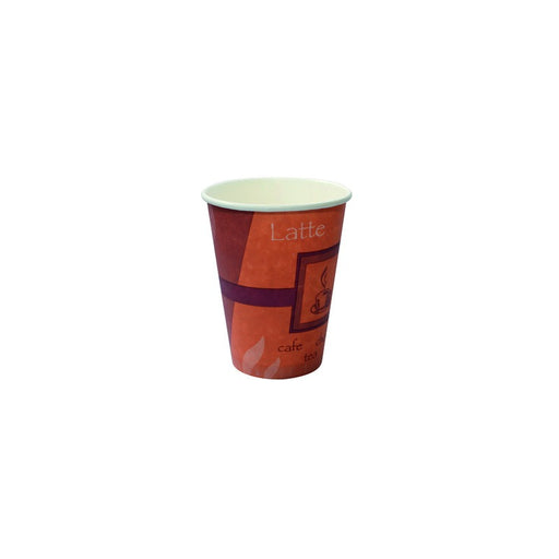 Gobelet brun en carton décor Passion  H111mm 350ml - 1000Pcs