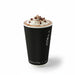 Gobelet carton double paroi noir "Rippley"   H110mm 340ml - 500Pcs