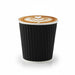 Gobelet carton double paroi noir "Rippley"   H62mm 120ml - 1000Pcs