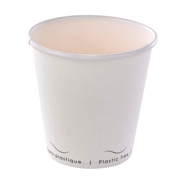 Gobelet Eden blanc en carton sans plastique, Waterbased  H86mm 300ml-1000Pcs