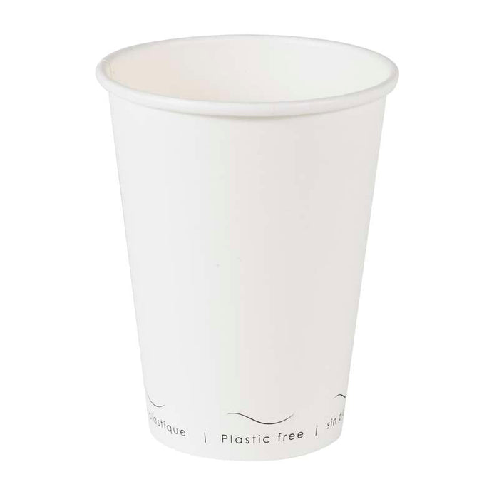 Gobelet Eden blanc en carton sans plastique, Waterbased  H110mm 350ml-1000Pcs