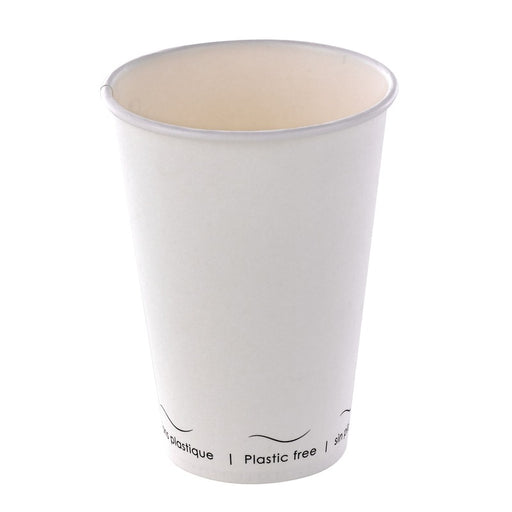 Gobelet Eden blanc en carton sans plastique, Waterbased  H91mm 200ml-1000Pcs