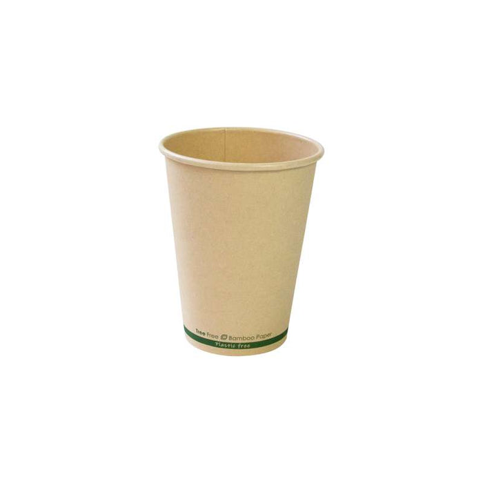 Gobelet beige en carton fibre de bambou sans plastique Ø90mm H110mm 350ml - 1000Pcs