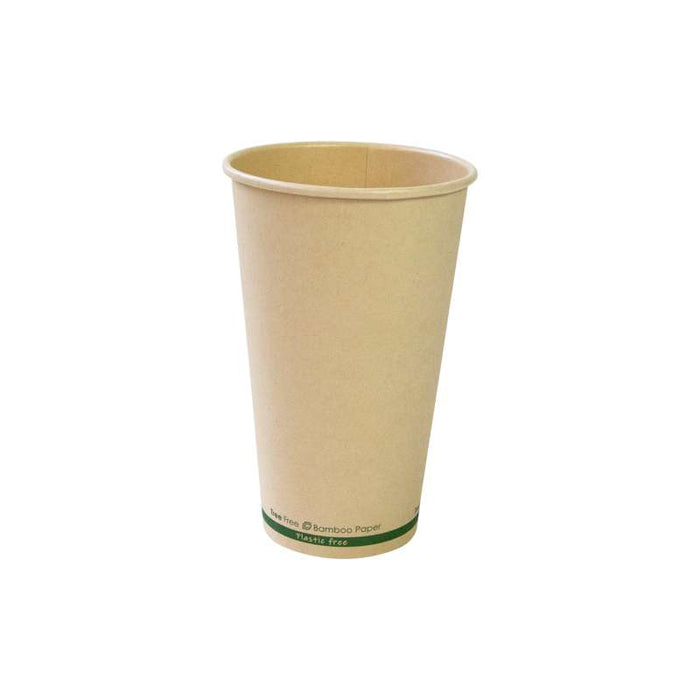 Gobelet en carton fibre de bambou à enduction aqueuse Ø90mm H136mm 460ml - 1000Pcs
