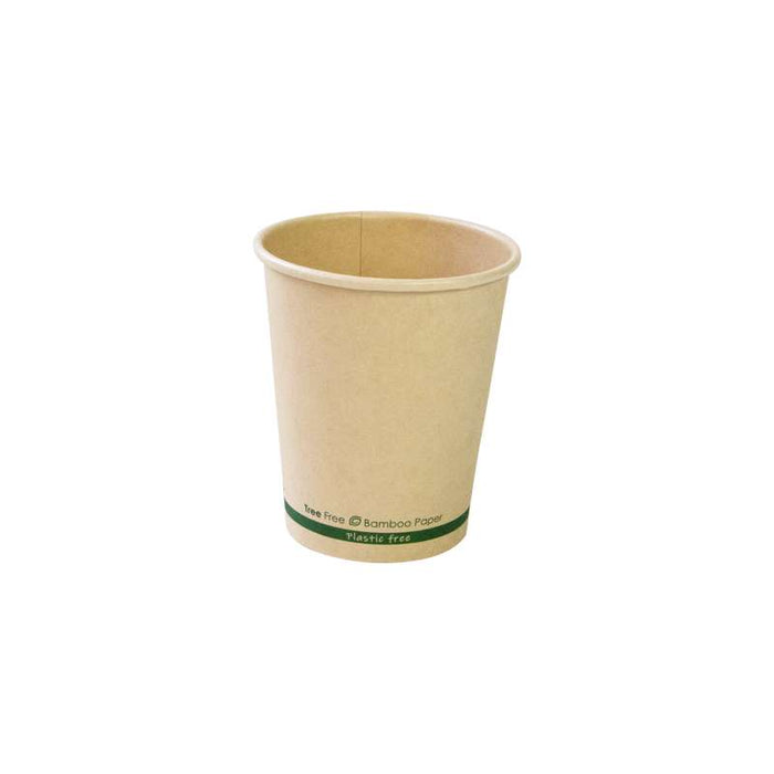 Gobelet en carton fibre de bambou à enduction aqueuse Ø80mm H92mm 230ml - 1000Pcs