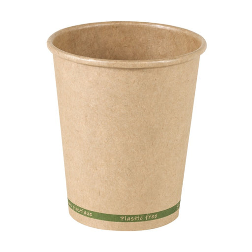 Gobelet Zen en carton kraft brun sans plastique, Waterbased  H92mm 230ml-1000Pcs