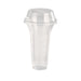 Combo vaso + tapa alta PET con agujero 450ml A127mm - 25Uds