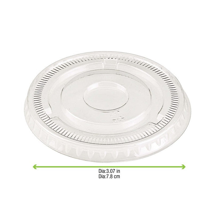 Couvercle plat transparent en plastique PET  H10mm-1000Pcs