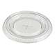 Couvercle plat transparent en plastique PET avec trou croisillon  H8mm-1000Pcs