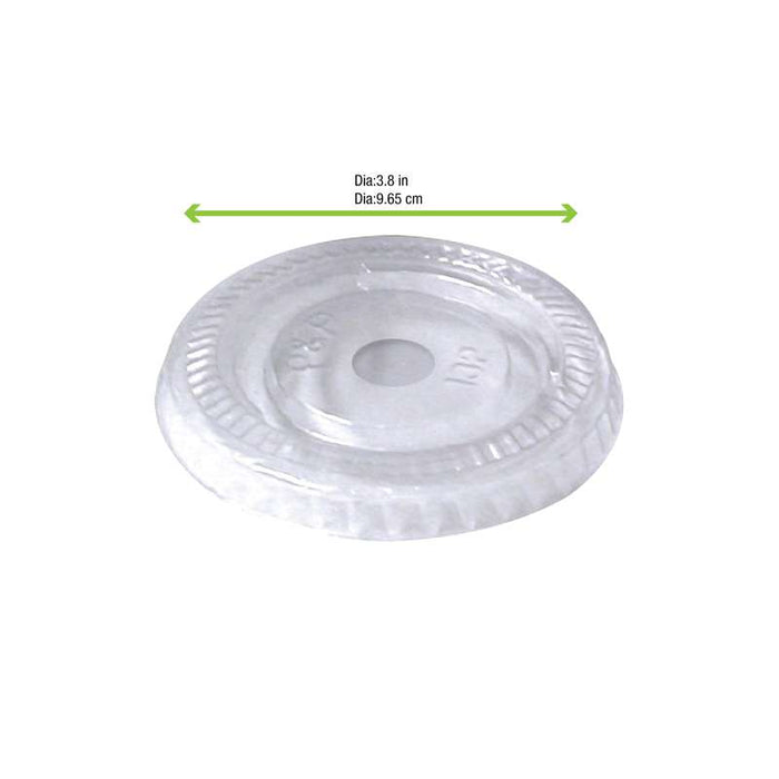 Couvercle plat transparent en PET Ø94mm - 1000Pcs