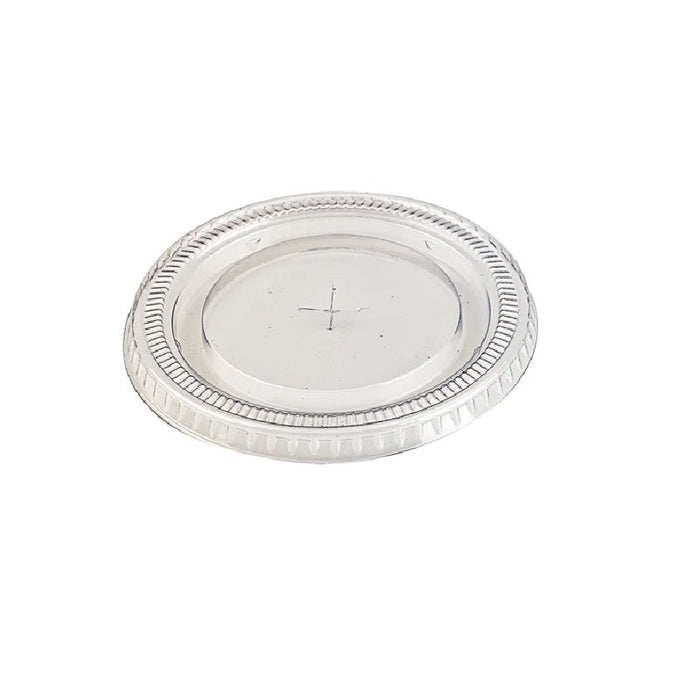 Couvercle PET transparent plat avec trou   H10mm-1000Pcs