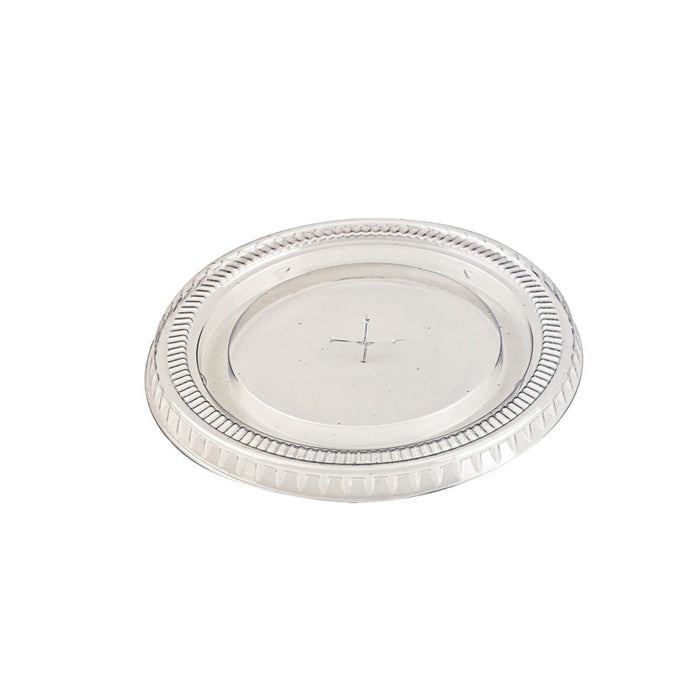 Couvercle PET transparent plat avec trou   H10mm-1000Pcs