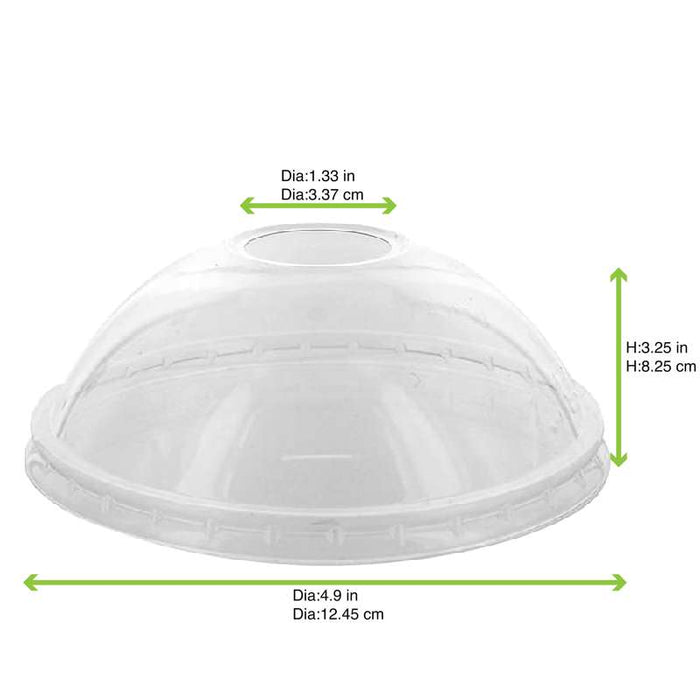 Couvercle dôme transparent en plastique PET-500Pcs