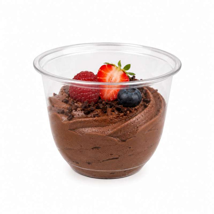 Pot transparent à dessert en PET Ø95mm H65mm 270ml - 1000Pcs