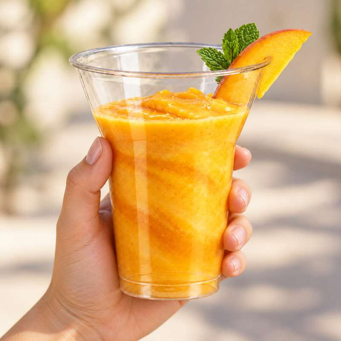 Pot à dessert transparent en plastique PET  H112mm 360ml - 1000Pcs