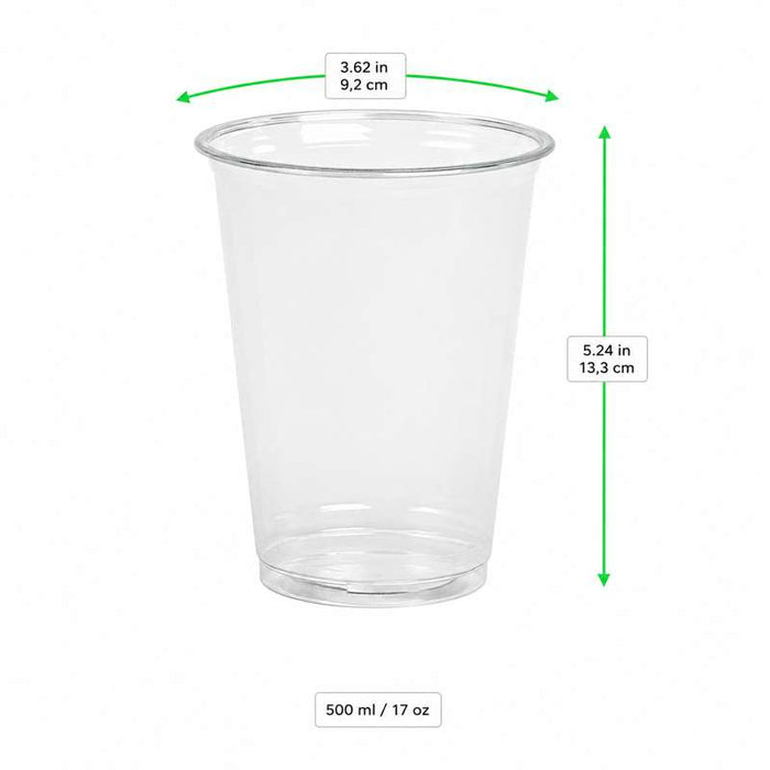 Pot dessert PET "FINESSE" transparent  H133mm 500ml - 1000Pcs