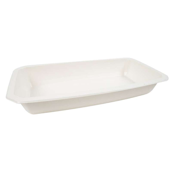 Barquette GN 1/3 blanche scellable en pulpe laminée PLA 325x172mm H48mm 1700ml - 360Pcs