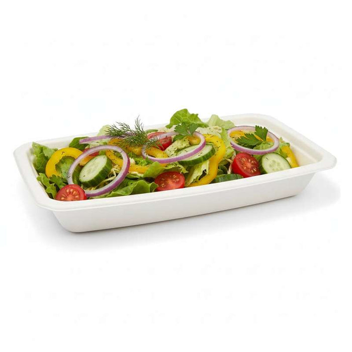 Barquette scellable pulpe laminée PLA "gastronorme" 1/3 325x172mm H48mm 1700ml-360Pcs