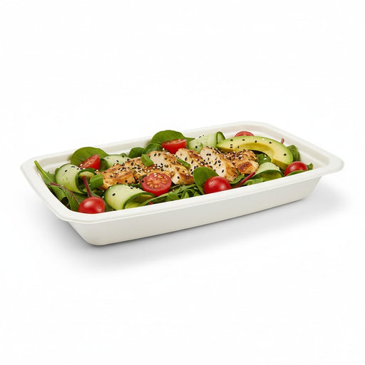 Barquette scellable pulpe laminée PLA "gastronorme" 1/3 325x172mm H48mm 1700ml-360Pcs