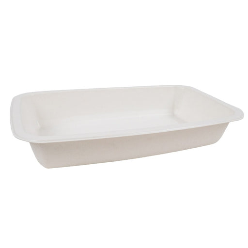 Barquette scellable pulpe laminée PLA "gastronorme" 1/4 265x160mm H45mm 1200ml-400Pcs