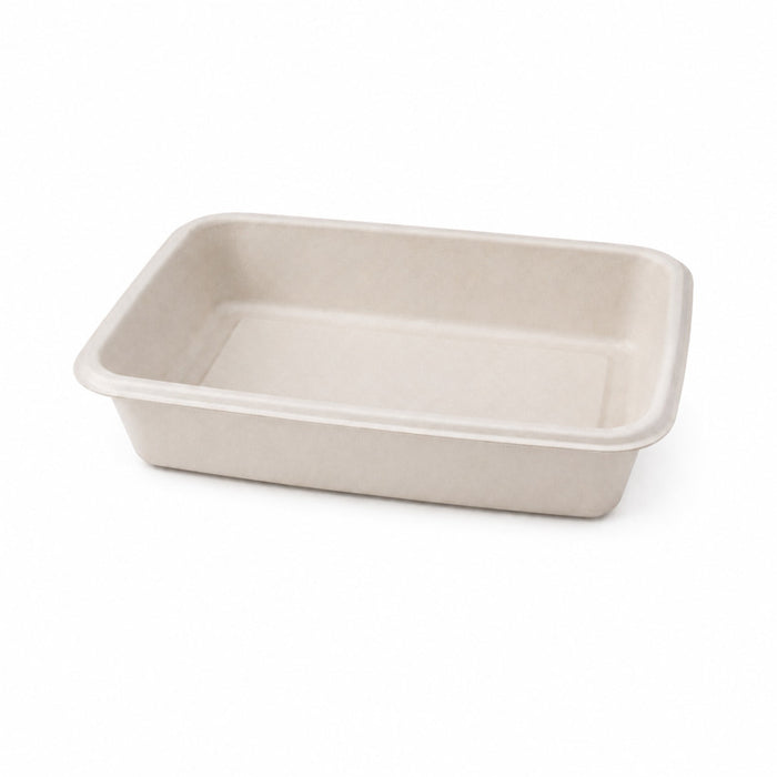 Barquette scellable pulpe laminée PLA "gastronorme" 1/4 265x160mm H55mm 1450ml-400Pcs