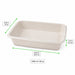 Barquette scellable pulpe laminée PLA "gastronorme" 1/4 265x160mm H55mm 1450ml-400Pcs