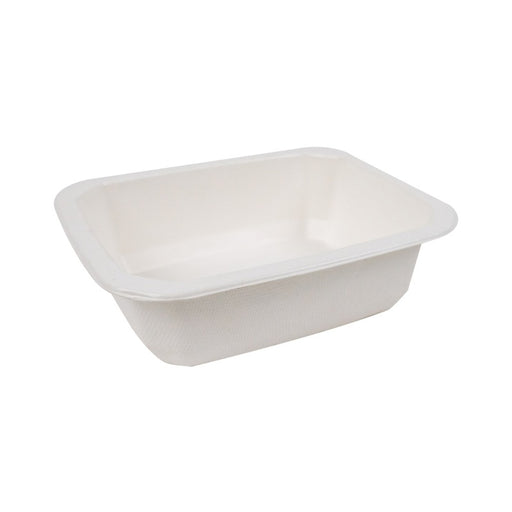 Barquette scellable pulpe laminée PLA "gastronorme" 1/8 160x130mm H46mm 585ml-400Pcs