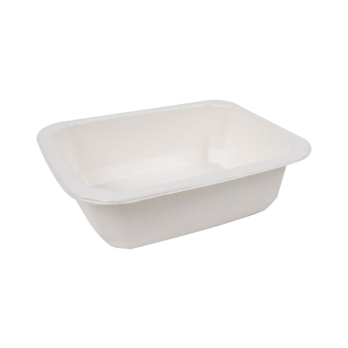 Barquette scellable pulpe laminée PLA "gastronorme" 1/8 160x130mm H46mm 585ml-400Pcs