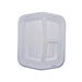 Plateau plastique PSE blanc 3 compartiments sans couvercle 220x250mm H30mm-250Pcs
