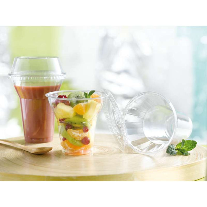Couvercle PLA dôme transparent avec trou   H50mm-1000Pcs