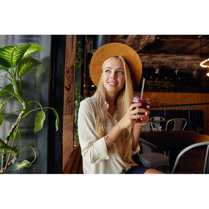 Couvercle PLA dôme transparent avec trou   H50mm-1000Pcs