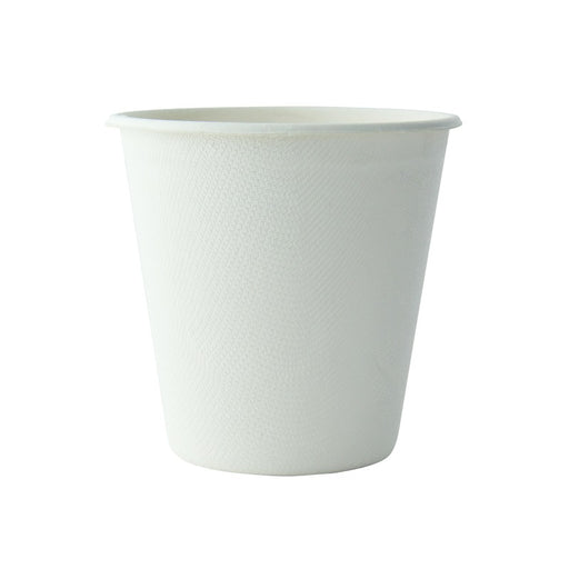 Pot à dessert blanc en pulpe de canne à sucre  H92mm 370ml-1000Pcs