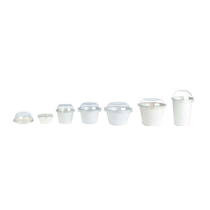 Pot à dessert blanc en pulpe de canne à sucre  H53mm 133ml - 1000Pcs