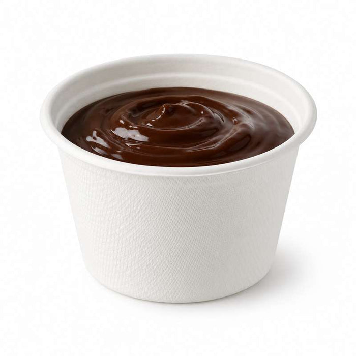 Pot à dessert en pulpe blanche Ø77mm H53mm 133ml - 1000Pcs