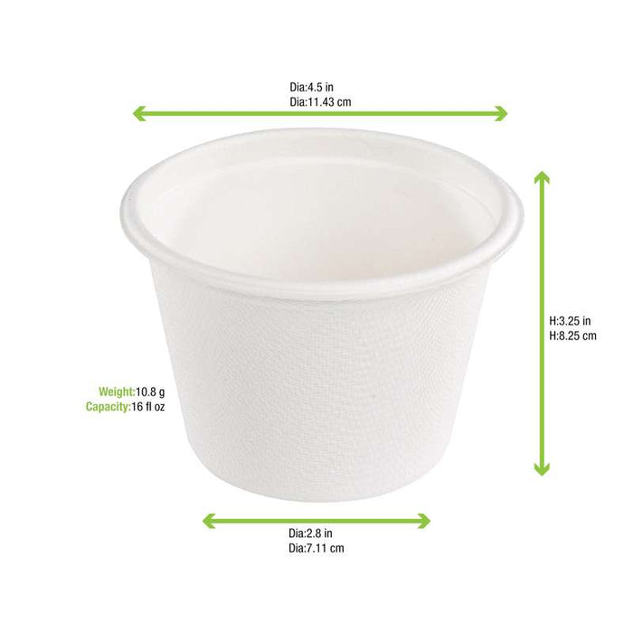 Gobelet pulpe   H83mm 500ml - 500Pcs
