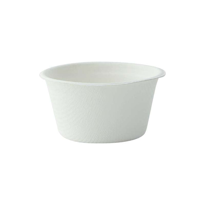 Petite coupelle ronde en pulpe blanche Ø62mm H30mm 60ml - 2000Pcs