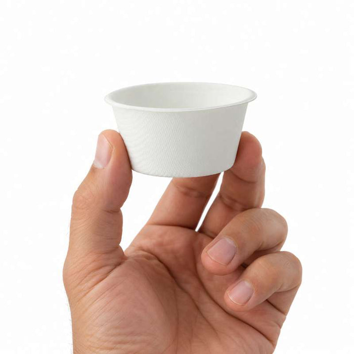 Coupelle pulpe ronde blanche   H30mm 60ml-2000Pcs