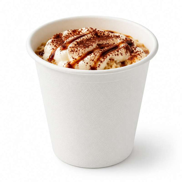Pot à dessert blanc en pulpe de canne à sucre  H90mm 260ml - 1000Pcs