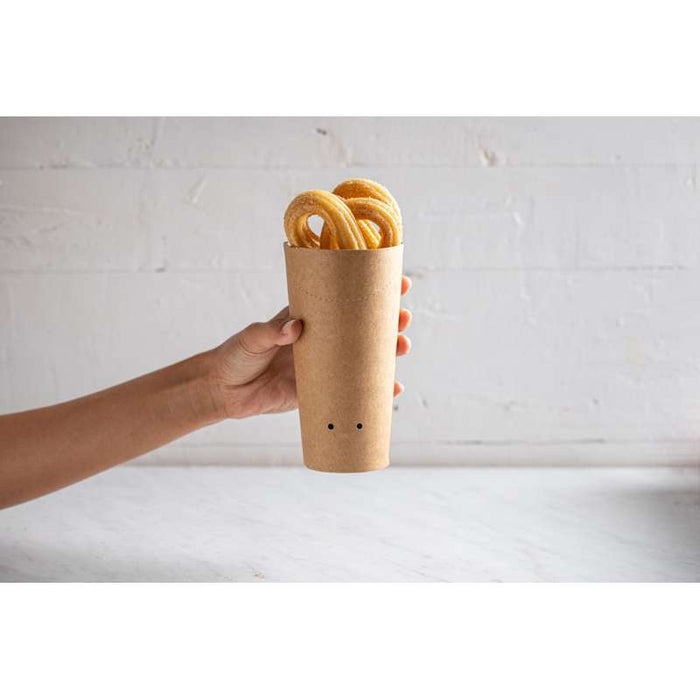 Pot wrap carton brun   H117mm 230ml - 1200Pcs