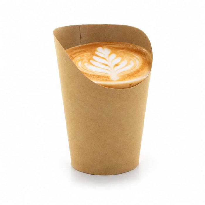 Pot wrap carton brun   H117mm 230ml - 1200Pcs