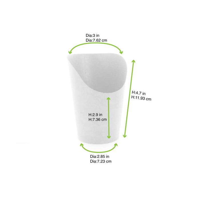 Pot wrap carton blanc   H117mm - 1200Pcs