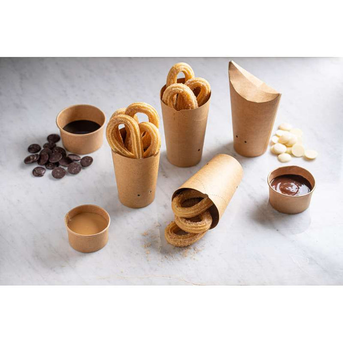 Gobelet snack carton brun   H160mm - 1000Pcs