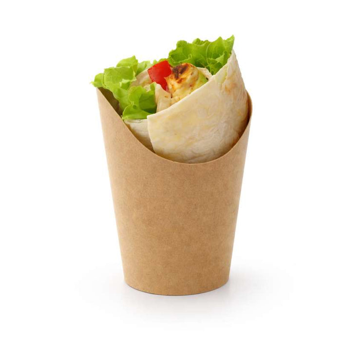 Gobelet snack carton brun   H160mm - 1000Pcs