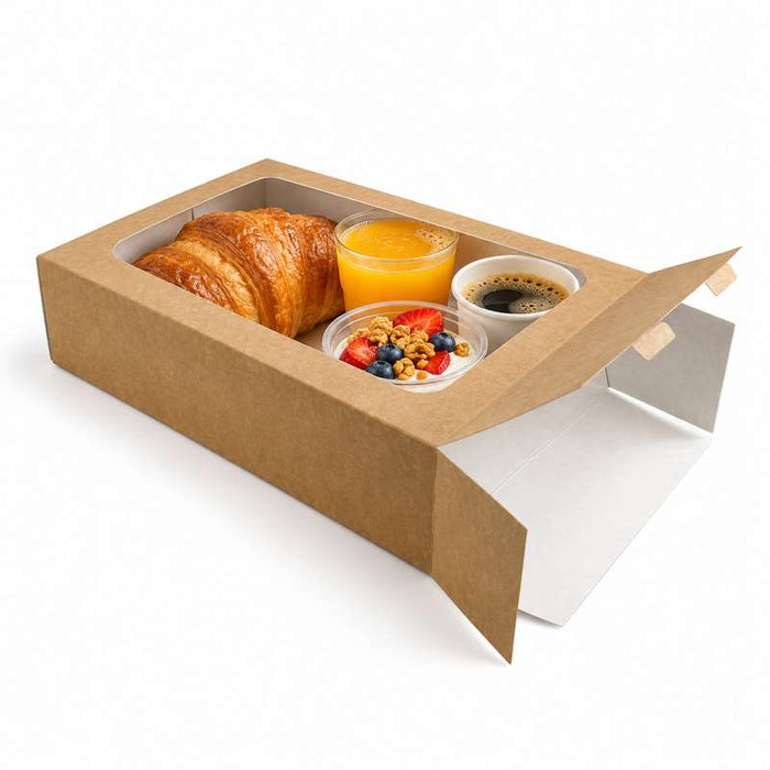 Etui en carton kraft pour plateau repas 310x223mm H83mm-100Pcs
