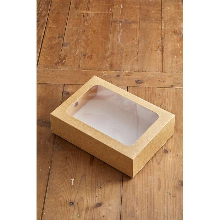 Étui en carton kraft pour plateau repas 455x311mm H81mm - 100Pcs