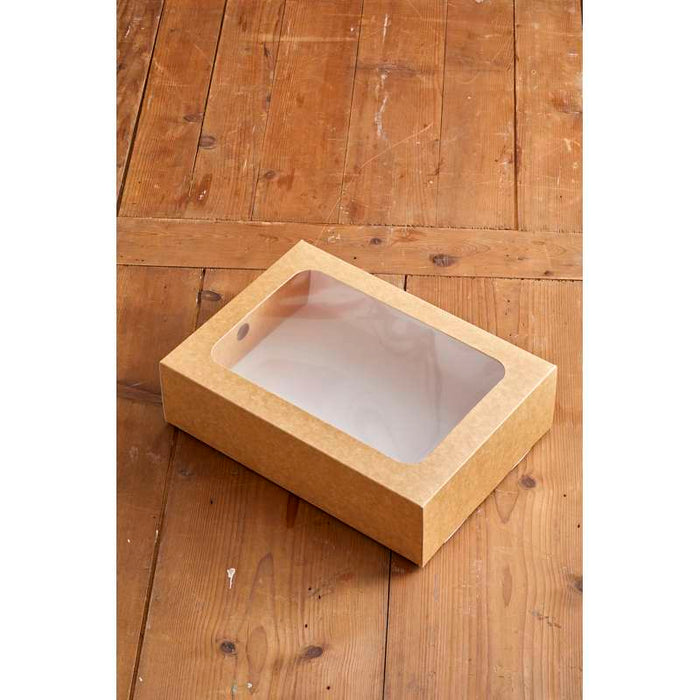 Étui en carton kraft pour plateau repas 455x311mm H81mm - 100Pcs