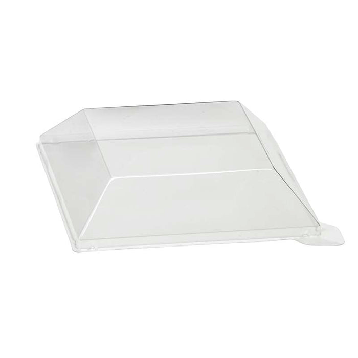 Couvercle dôme transparent en plastique PET pour mise en bouche Klarity 130x130mm H30mm-100Pcs