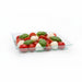 Elément de plateau réemployable plastique vert transparent "Klarity"  130x130mm-100Pcs