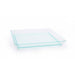 Elément de plateau réemployable plastique vert transparent "Klarity"  130x130mm-100Pcs