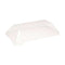 Couvercle dôme transparent en plastique PET pour mise en bouche Klarity 130x65mm-200Pcs